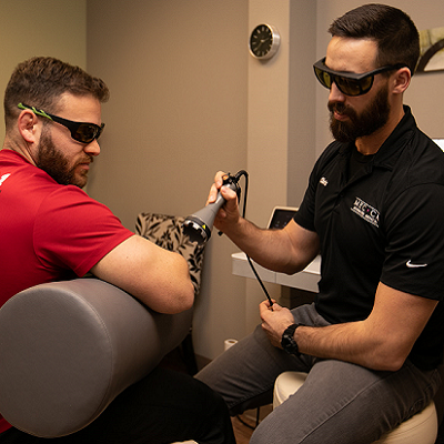 laser therapy session